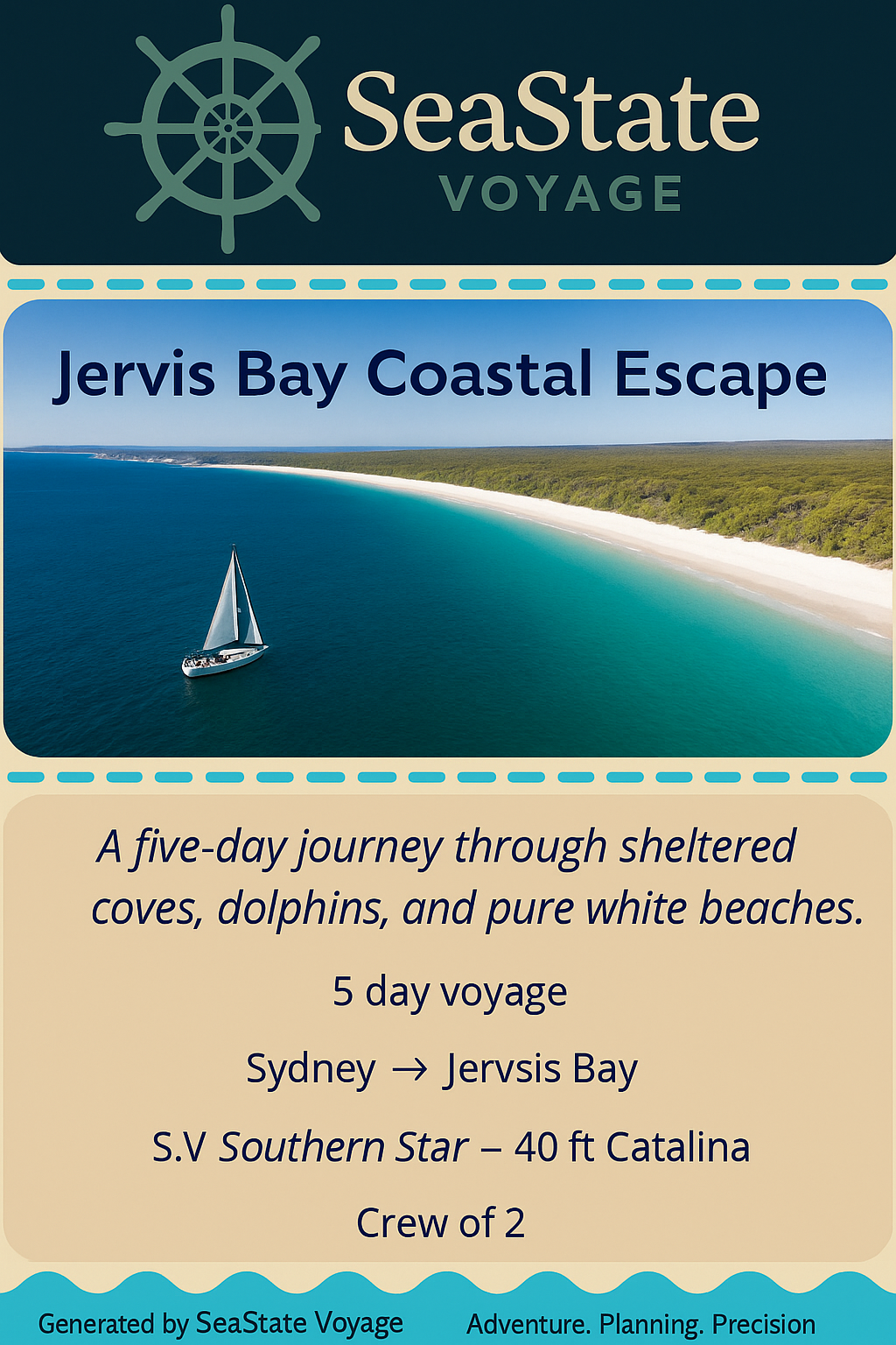 Custom Voyage Plan — Built For Your Route